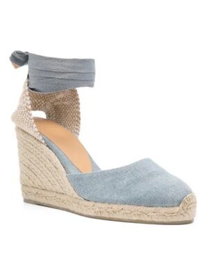 NWOB Castaner Carina Wedge Ankle-Tie Espadrilles